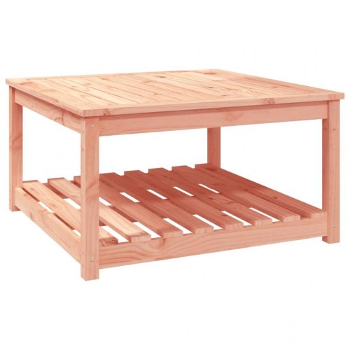 Havebord i massivt douglasgran - 82,5 × 82,5 × 45 cm med hylde