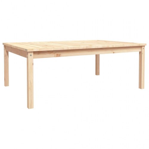 Havebord i massivt fyrretræ - 121 × 82,5 × 45 cm