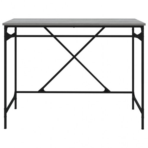 Skrivebord 100×50×75 cm - konstrueret træ og jern, grå sonoma-eg