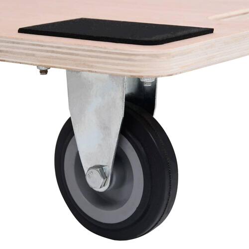 Vogn med 4 hjul og håndtag 250 kg