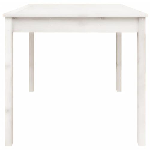Havebord 82,5x82,5x76 cm massivt fyrretræ hvid