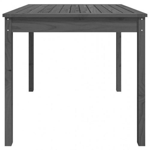 Havebord i massivt fyrretræ - grå 82,5 × 82,5 × 76 cm