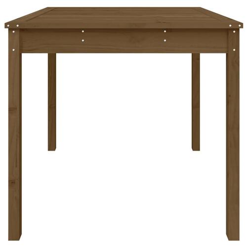 Havebord 82,5x82,5x76 cm massivt fyrretræ gyldenbrun
