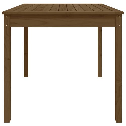 Havebord 82,5x82,5x76 cm massivt fyrretræ gyldenbrun