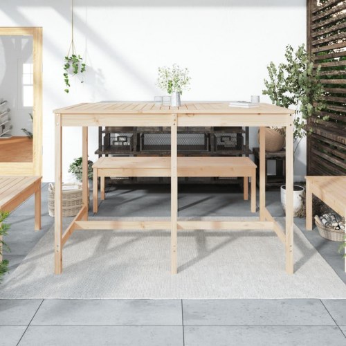 Havebord i massivt fyrretræ - 159,5 × 82,5 × 110 cm