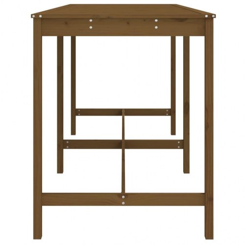 Havebord i massivt fyrretræ 203,5 × 90 × 110 cm - gyldenbrun