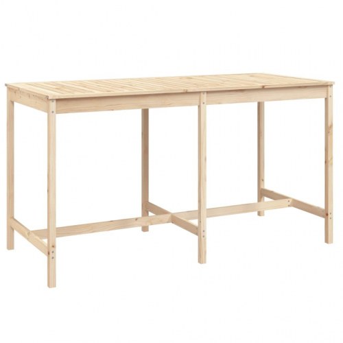 Havebord i massivt fyrretræ - 203,5 × 90 × 110 cm