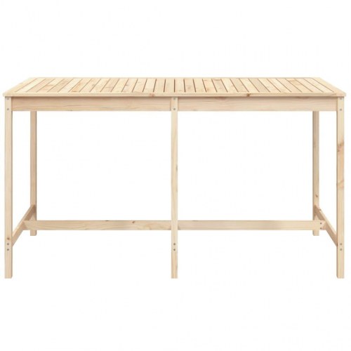 Havebord i massivt fyrretræ - 203,5 × 90 × 110 cm