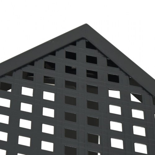 Havebord 200x100x72 cm stål antracitgrå