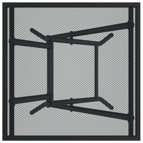 Foldbart havebord 50x50x72 cm stål og meshstof antracitgrå