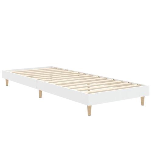 Sengeramme 75x190 cm konstrueret træ hvid