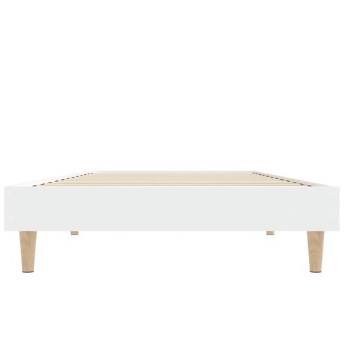 Sengeramme 75x190 cm konstrueret træ hvid