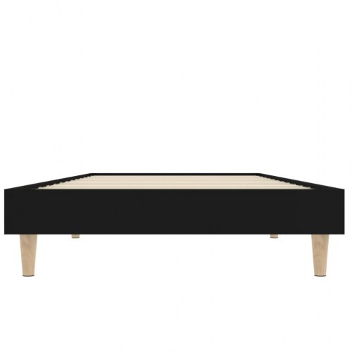 Sengeramme 75x190 cm konstrueret træ sort