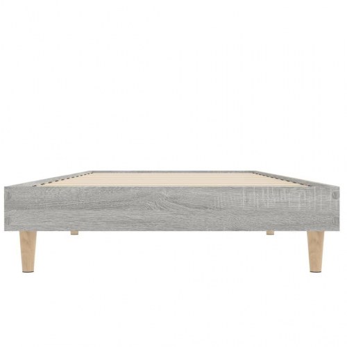 Sengeramme 75x190 cm konstrueret træ grå sonoma-eg