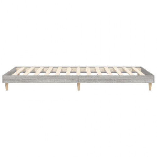 Sengeramme 75x190 cm konstrueret træ grå sonoma-eg