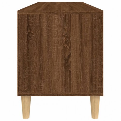 Tv-bord 100x34,5x44,5 cm konstrueret træ brun egetræsfarve