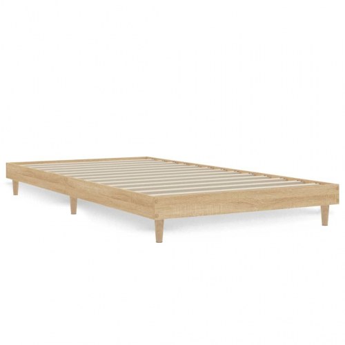 Sengeramme 90x190 cm uden madras konstrueret træ sonoma-eg