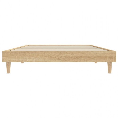 Sengeramme 90x190 cm uden madras konstrueret træ sonoma-eg