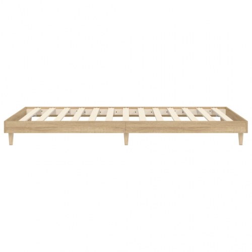 Sengeramme 90x190 cm uden madras konstrueret træ sonoma-eg