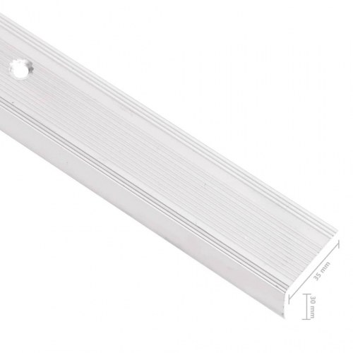 Trappelister 15 stk. L-facon 100 cm aluminium sølvfarvet