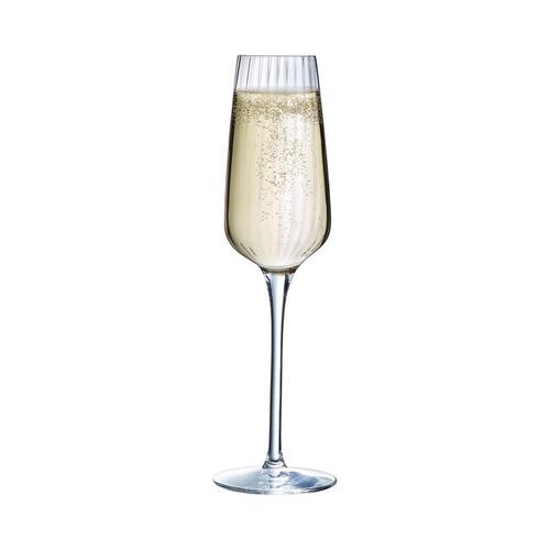 Sæt med glas Chef & Sommelier Symetrie Champagne 6 enheder Gennemsigtig Glas 210 ml