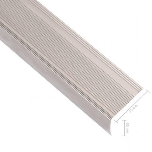 Trappelister L-facon 100 cm - 5 stk. aluminium, champagnefarvet