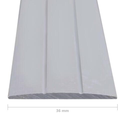 5 stk. gulvlister 134 cm aluminium sølvfarvet