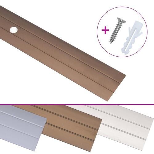 5 stk. gulvlister 100 cm aluminium brun