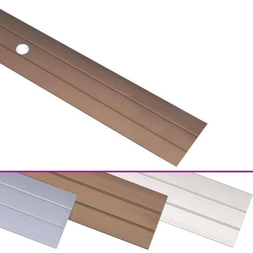 5 stk. gulvlister 100 cm aluminium brun