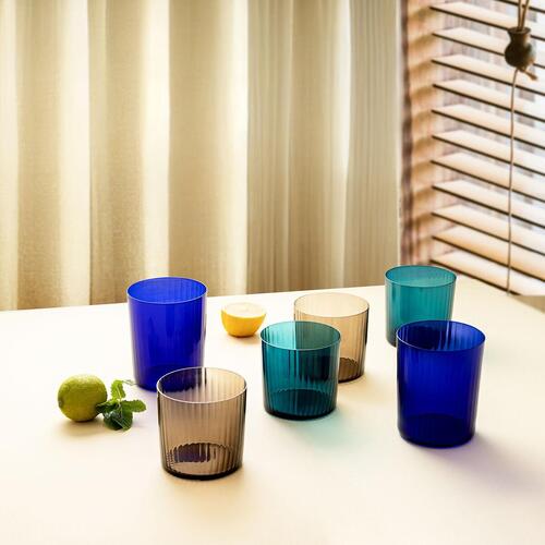 Glas Bohemia Crystal Optic Blå Glas 350 ml (6 enheder)