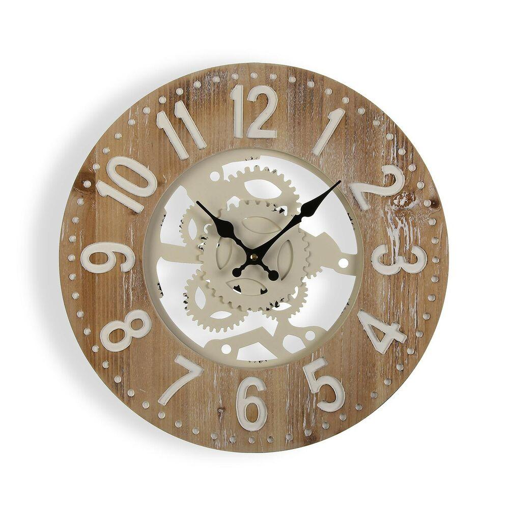 Vægur Versa 40 X 45 X 40 Cm Metal Træ Mdf