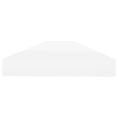 Svævehylde 90x23,5x3,8 cm MDF egetræsfarve og hvid