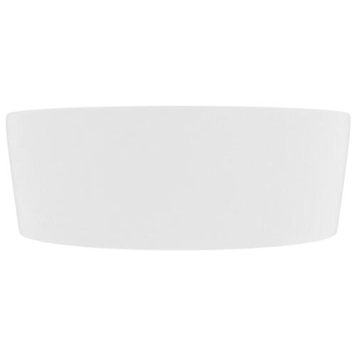 Luksuriøs håndvask med overløb 36x13 cm keramik mat hvid