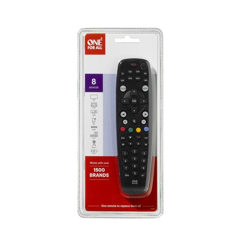 Universal fjernbetjening One For All Sort (OUTLET A)