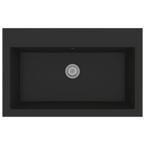 Køkkenvask Sort 790x500x193 mm Granit
