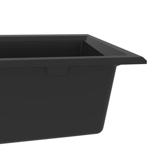 Køkkenvask Sort 790x500x193 mm Granit