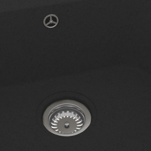 Køkkenvask sort 760x480x184 mm granit