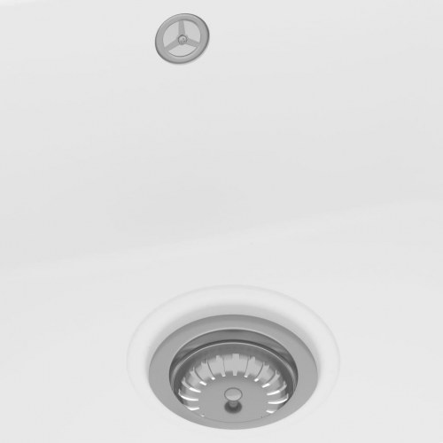 Køkkenvask Hvid 760x480x184 mm Granit