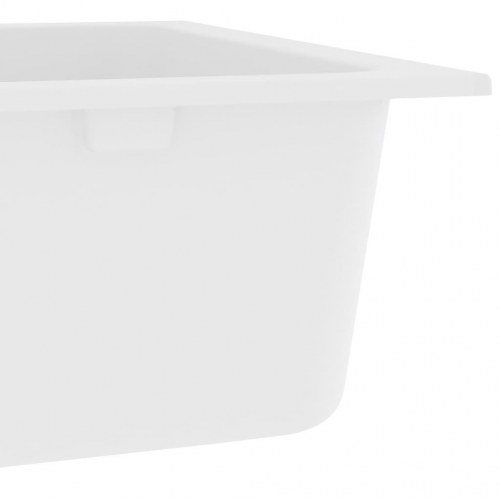 Køkkenvask Hvid 760x480x184 mm Granit