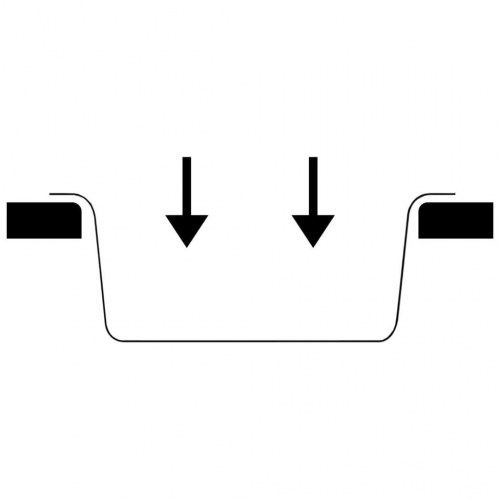 Køkkenvask Hvid 760x480x184 mm Granit
