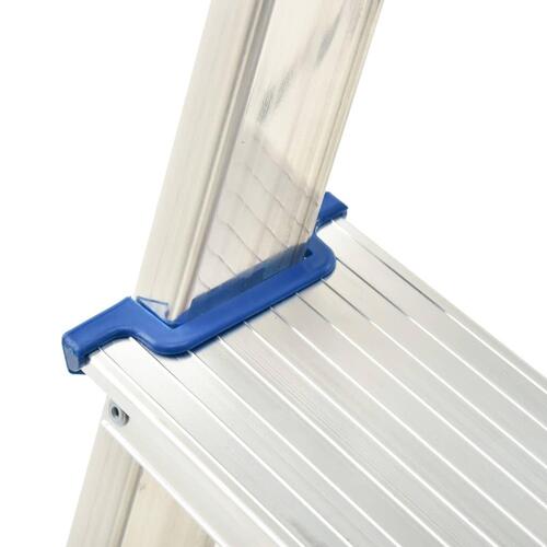 Dobbeltsidet trappestige 2 trin 44 cm aluminium
