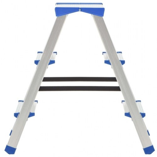 Dobbeltsidet trappestige 3 trin 67 cm aluminium