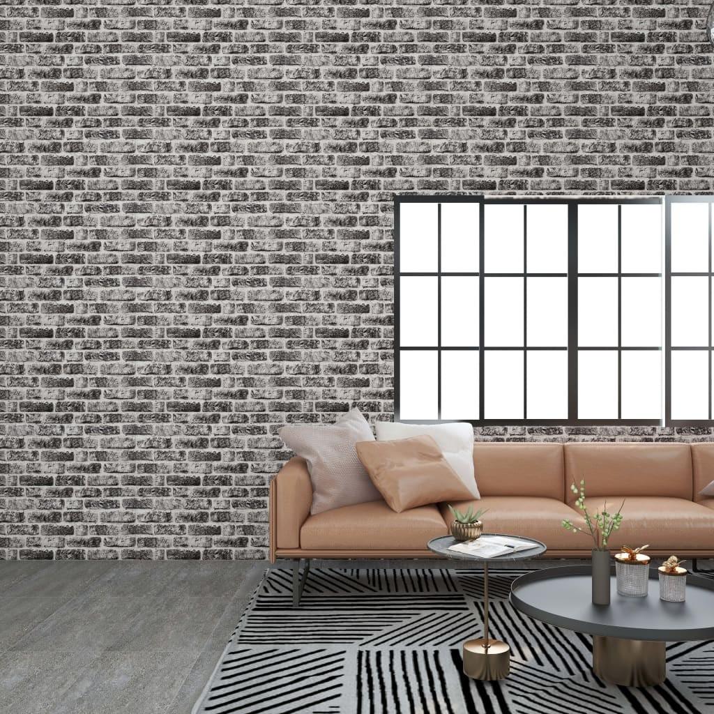 3d Vægpaneler 11 Stk. Murstensdesign Eps Mørkegrå