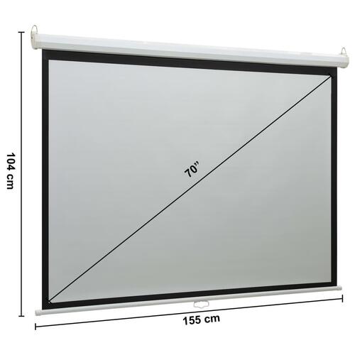 Projektorlærred 70" 16:9