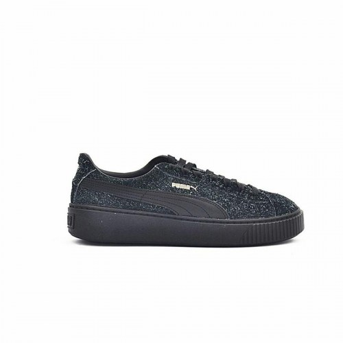 Sportssneakers til damer Puma Suede Platform Eletal Sort - 40