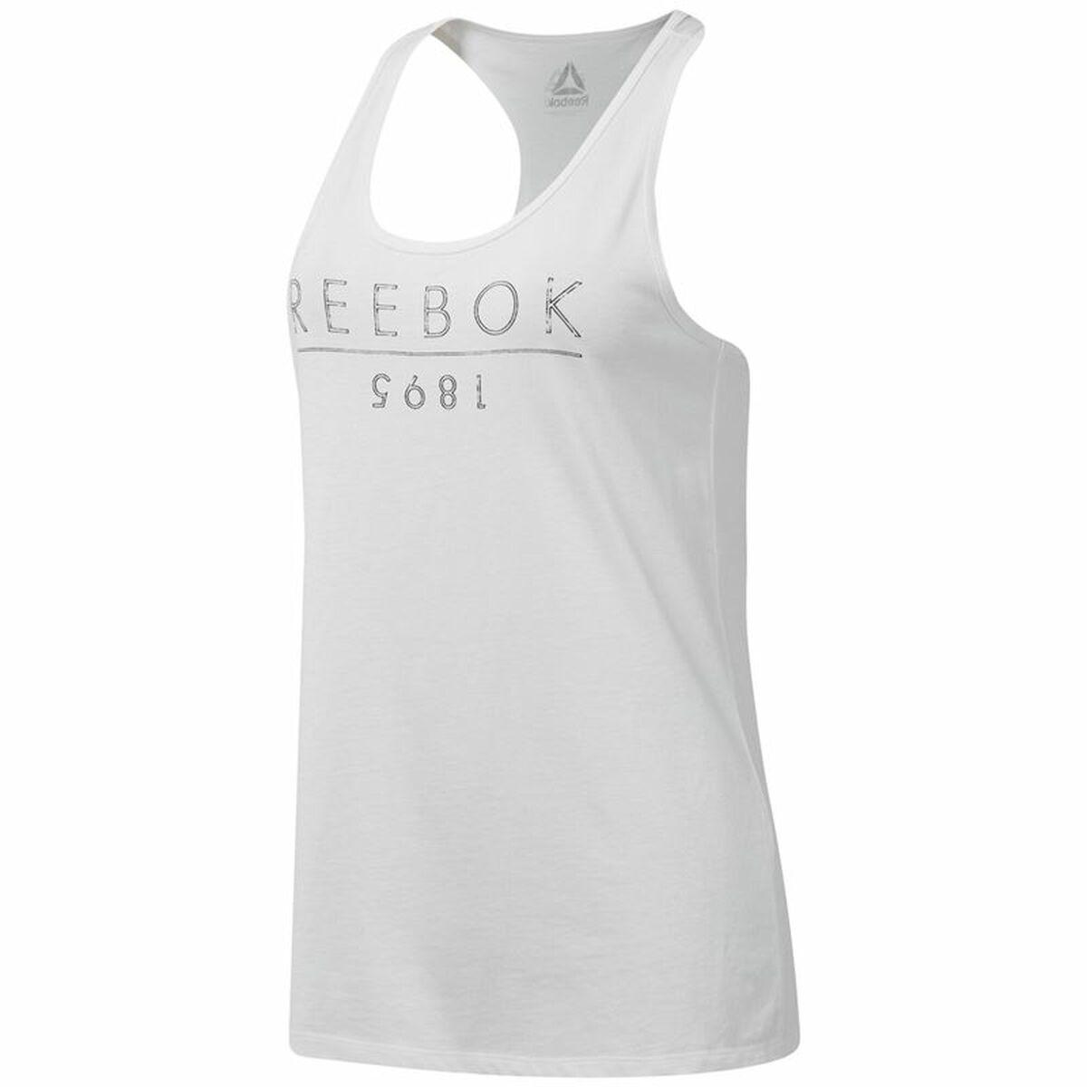 T-shirt til Damer uden Ærmer Reebok 1895 Race Hvid - XS