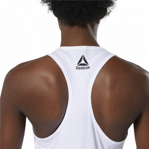 T-shirt til Damer uden Ærmer Reebok 1895 Race Hvid - XS