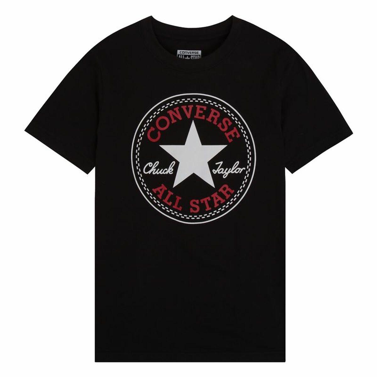 Kortærmet T-shirt Converse Chuck Taylor All Star Core Sort 8-10 år