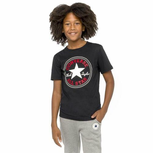 Kortærmet T-shirt Converse Chuck Taylor All Star Core Sort 8-10 år