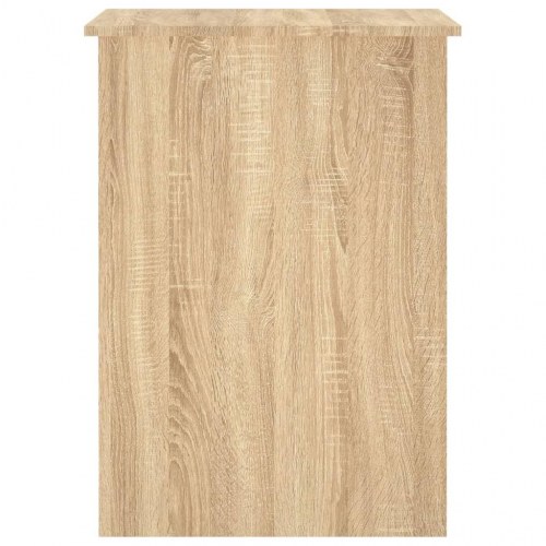 Skrivebord 100×55×75 cm i konstrueret træ - sonoma-eg, med hylder